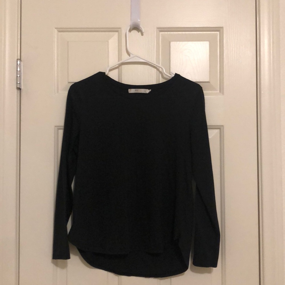 a black plain long sleeve